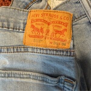 Levi's Light Blue Denim with Tan Patch